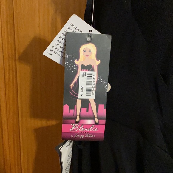NEW Blondie Nites by Stacy Sklar Black Long Dress - Picture 6 of 7